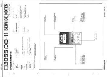 Boss DB 11 schematic circuit diagram